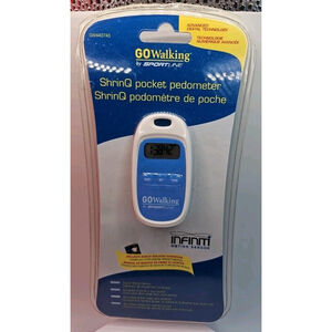 Sportline Pocket Pedometer Infiniti Motion Sensor Shrinq White GoWalking New